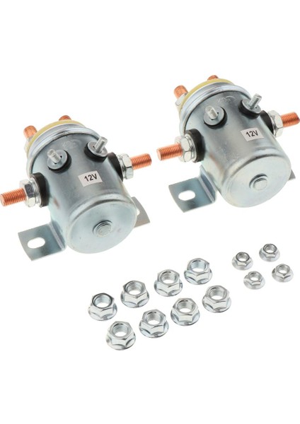 Vinç Golf Sürekli Görev 12 V 200A Için 2x Solenoid Röle Anahtarı 6 Terminali(Yurt Dışından)