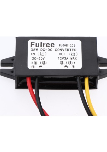 20-60 V 12V 3A 3AG / Dc / Dc Kova Dönüştürücü Araba Güç Kaynağı Modülü modelleri