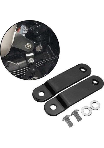 Siyah Yakıt Deposu Kaldırma Kiti Için Harley Sportster XL883 1200 48 72 51MM Için Ayarla fırsatları