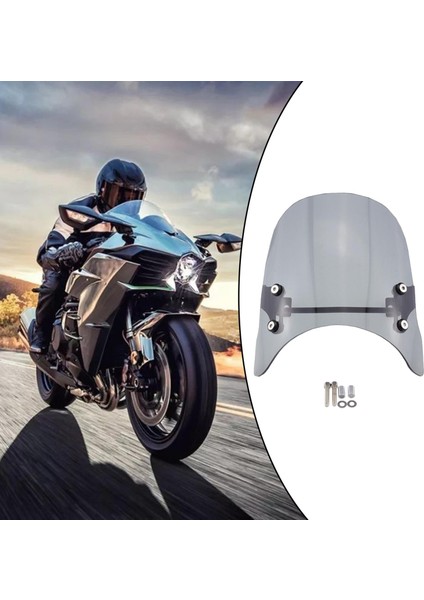 Motosiklet Ön Cam Rüzgar Saptırıcı Honda Rebel 1100 / Dct 2021-2022 Dumanlı Gri Için Fit modelleri