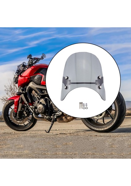 Motosiklet Ön Cam Rüzgar Saptırıcı Honda Rebel 1100 / Dct 2021-2022 Dumanlı Gri Için Fit fırsatları
