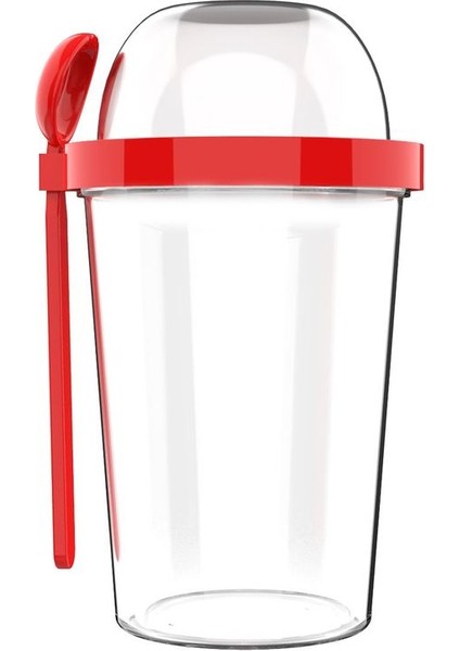 Capsule Kırmızı Bpa Içermez 550 ml Atıştırmalık Kabı