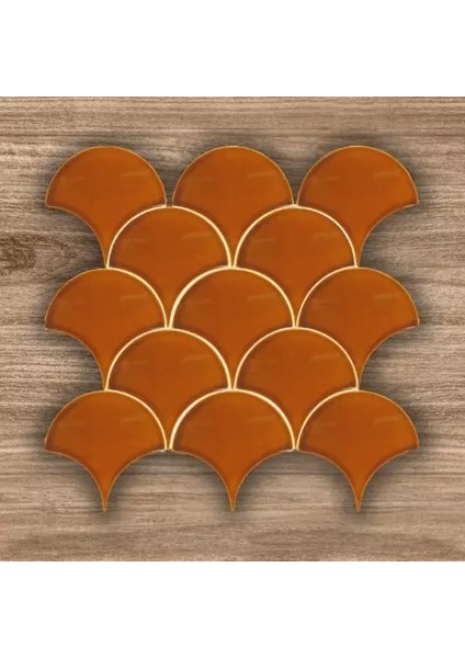 17×17 Karamel Balık Pulu Seramik