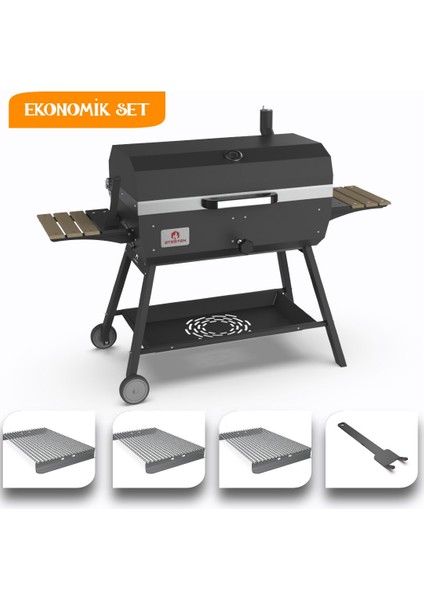 Maxi Barbekü Mangal - Ekonomik Set