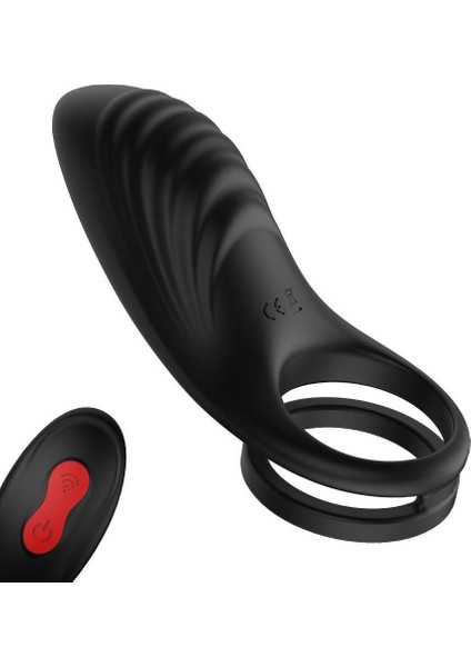 Coco Kumandalı 9 Titreşim Modlu Klitoris Uyarıcı Şarjlı Penis Halkası