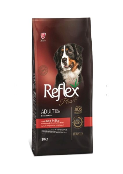 Plus Iri Irk Yetişkin Köpek Kuzu Etli ve Pirinçli Köpek Maması 18 kg