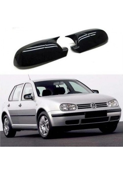 Vw Golf 4 1998-2003 Parlak Siyah Yarasa Ayna Kapağı