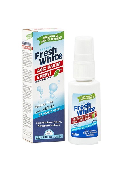 FRESH WHİTE AĞIZ BAKIM SPREYİ 30 ML