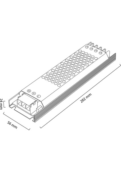 12V 16.5A Slim LED Trafosu NT200-12