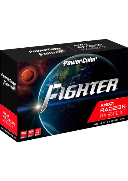 Fighter RX6500XT Oc 4gb 64BIT Gddr6 (Axrx 6500XT 4gbd6-Dh/oc)