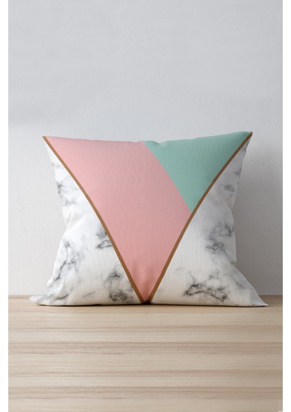 Çift Tarafı Baskılı Limonlu Sarı Yeşil Yastık Kırlent Kılıfı 903-CT