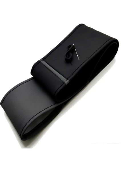 Opel Corsa D Direksiyon Kılıfı Dikme Iki Renkli Yüzüklü Gri-Siyah