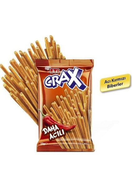 Crax Acılı Çubuk Kraker 20 Adet