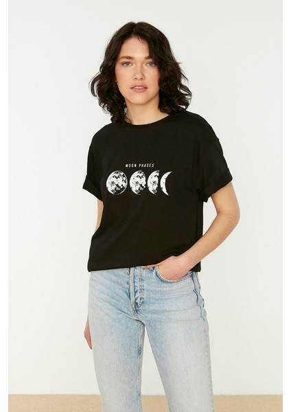 Moon Phases Tasarım Tshirt