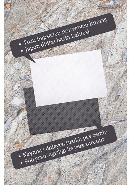 Bej Kapı Önü Paspası Home Sweet Home Desen PS824