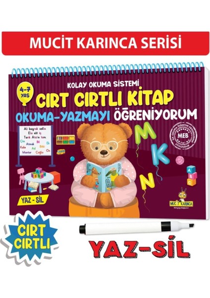 Yükselen Zeka Cırt Cırtlı Kitap Okuma-Yazmayı Öğreniyorum – Kolay Okuma Sistemi 4-7 Yaş