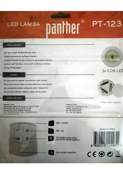 PT-123 Kumandalı LED Lamba Seti fiyatları