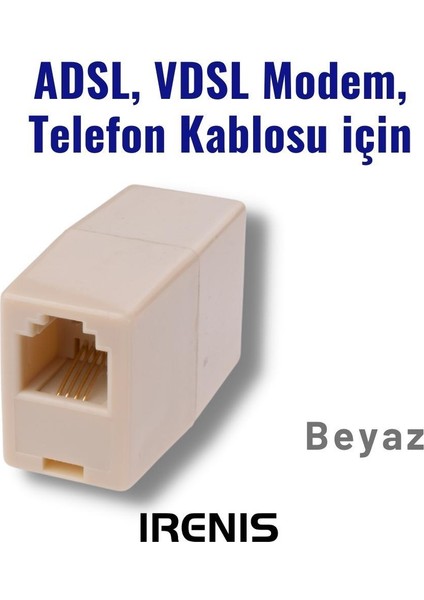 Modem ve Telefon Kablo Ekleyici, Birleştirici, Uzatıcı