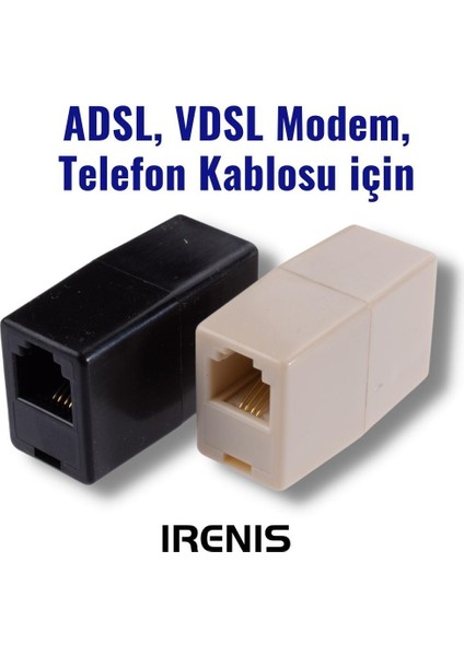 Modem ve Telefon Kablo Ekleyici, Birleştirici, Uzatıcı