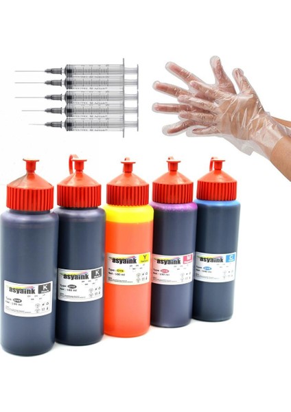 Hp 10-11 Hp 10-82 Kartuş Uyumlu Mürekkep Seti - 5X500 ml