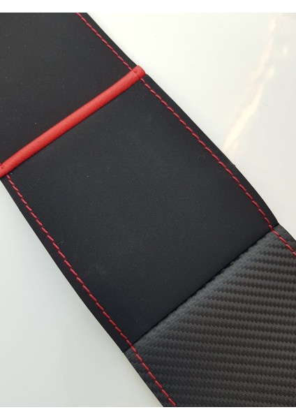 Vw Passat B7 Dikme Direksiyon Kılıfı Karbon-Alkantra Kırmızı modelleri