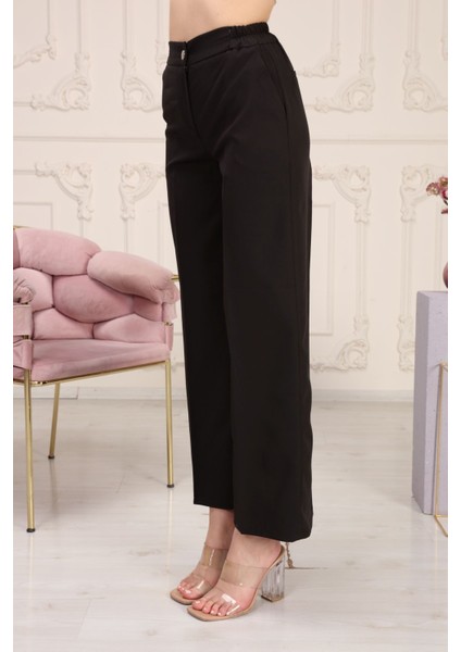 Yandan Cepli Arka Lastikli Kumaş Pantolon fiyatları