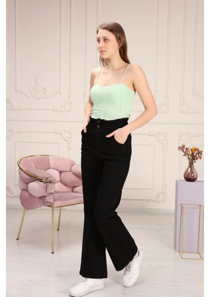 Biyeli Lastikli Ispanyol Pantolon modelleri