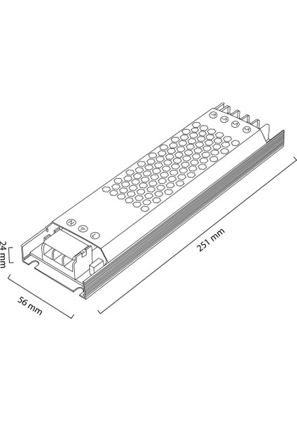 12V 12.5A Slim LED Trafosu NT150-12