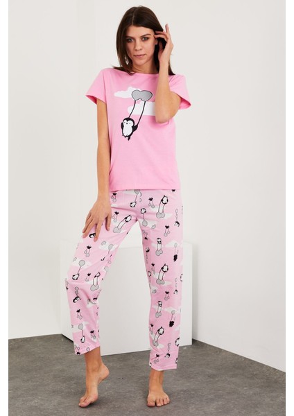 Baskılı Kısa Kol Pijama Takım fiyatları
