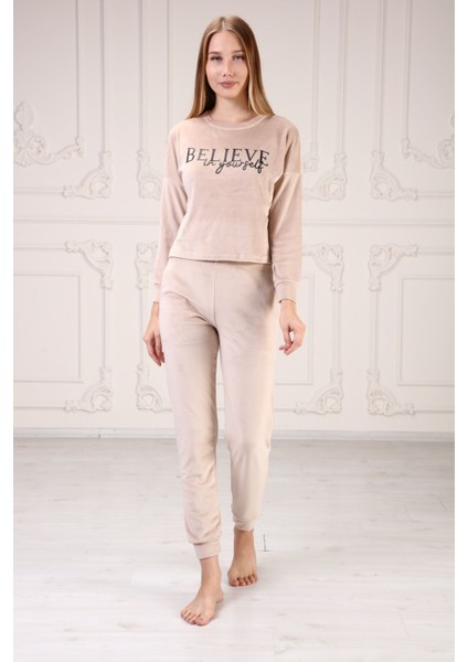 Kadife Kadın Pijama Takım modelleri