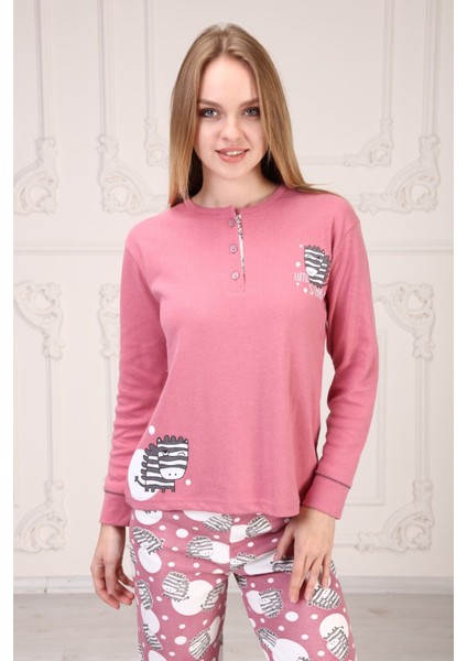 Zebra Baskılı Pijama Takım