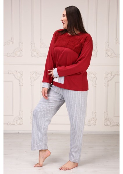 Baskılı Kadın Battal Pijama Takım fırsatları