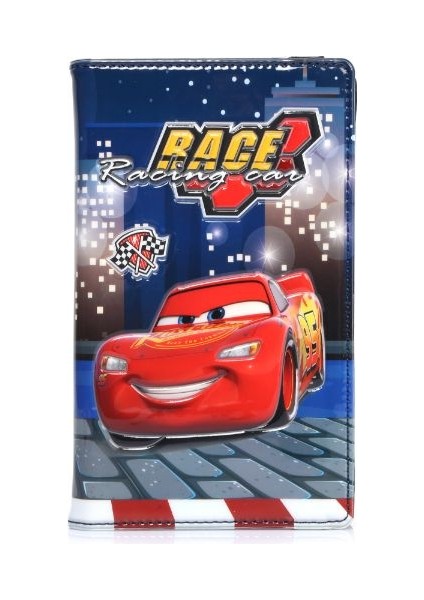 Lenovo Tab M10 TB-X605L TB-X605F Kapaklı Kabartma Resimli Kılıf+ Kırılmaz Cam