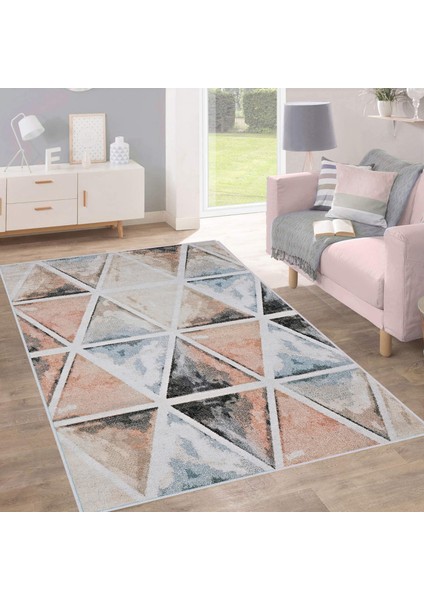 Dijital Baskı Yıkanabilir Kaymaz Taban Salon Halısı RVG1706