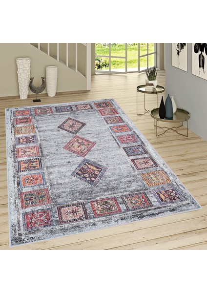 Dijital Baskı Yıkanabilir Kaymaz Taban Salon Halısı RVG1721