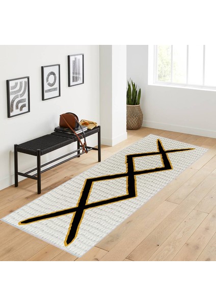 Dijital Baskı Yıkanabilir Kaymaz Taban Salon Halısı RVG1731