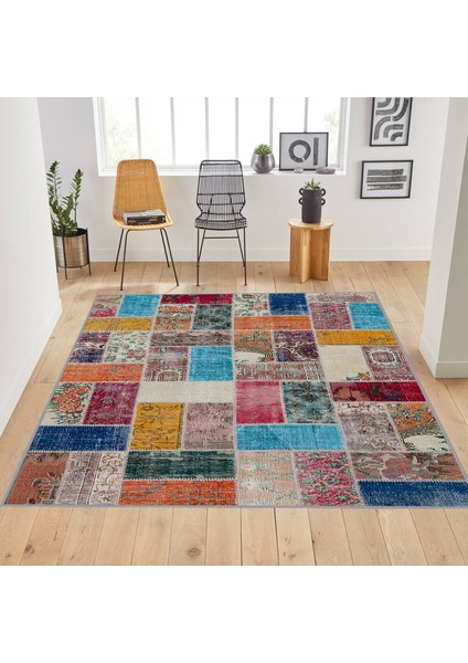 Dijital Baskı Yıkanabilir Kaymaz Taban Salon Halısı RVG1785