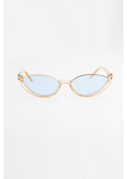 Oino Cateye Tasarım Güneş Gözlüğü - Bej Mavi fiyatları