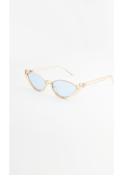 Oino Cateye Tasarım Güneş Gözlüğü - Bej Mavi modelleri
