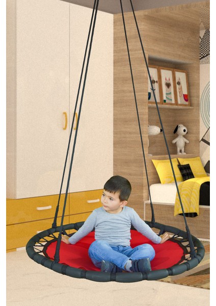 Çocuk ve Yetişkin Yuvarlak Tavana Asılan Salıncak ( Büyük Boy )