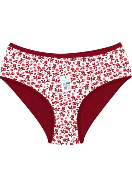 Kadın Renkli Pamuk Slip Külot 12 Adet modelleri