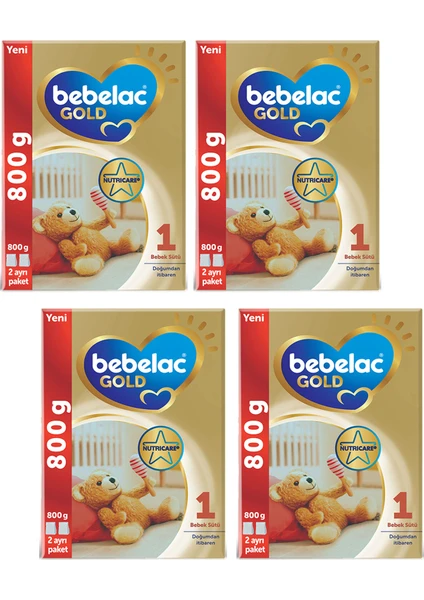 Gold 1 Bebek Sütü 800 gr 4 Adet