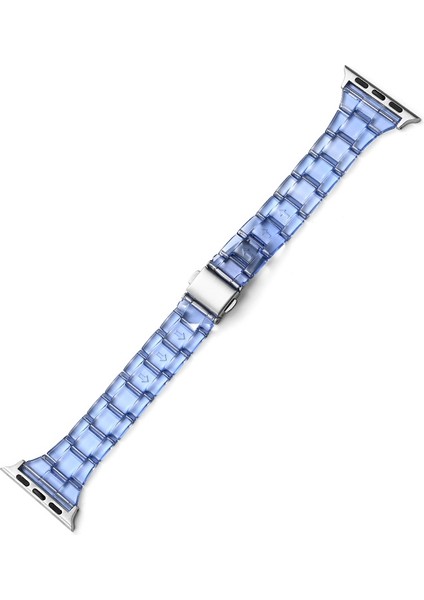 Apple Watch Uyumlu 7 41 mm / 6 & Se & 5 & 4 40 mm / 3 & 2 & 1 38 mm Mavi Kayış (Yurt Dışından)