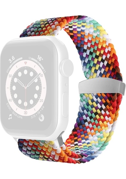 Apple Watch Uyumlu 7 41 mm / 6 & Se & 5 & 4 40 mm / 3 & 2 & 1 38 mm Gökkuşağı Kayış (Yurt Dışından)