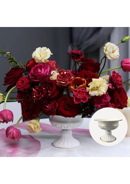 Metal Bitki Kurutulmuş Çiçek Ekici Kurutulmuş Çiçek Ev Ofis Dekor Beyaz Altın (Yurt Dışından) modelleri