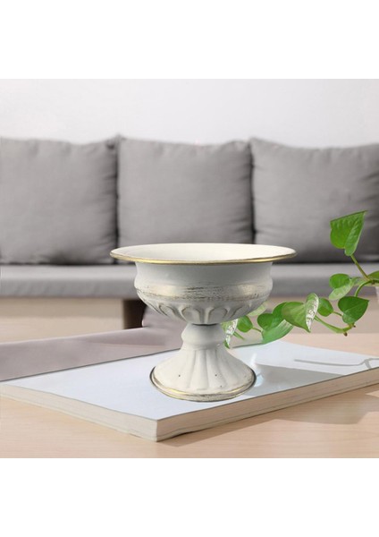 Metal Bitki Kurutulmuş Çiçek Ekici Kurutulmuş Çiçek Ev Ofis Dekor Beyaz Altın (Yurt Dışından) fırsatları