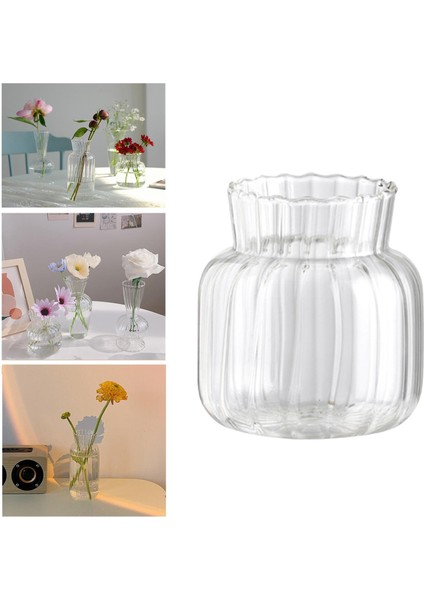 Temizle Çiçek Vazolar Ağır Cam Bitki Kök Çiçek Vazo Ev Düğün Dekor 7.5x8.5 cm (Yurt Dışından) indirimleri