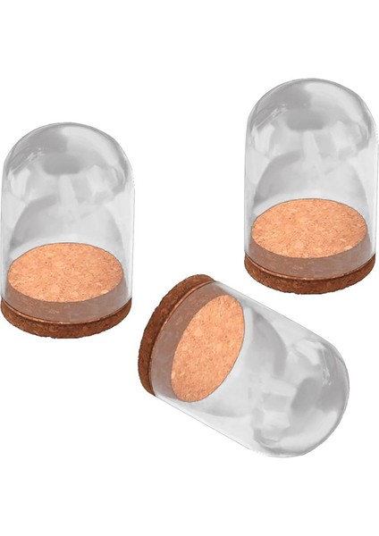 3x Clear Cam Dome Hemisphere Cabochon Mantar Masa Dekor ile Craft Vitrin 3 Adet (Yurt Dışından)
