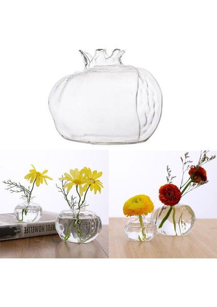 4 Pack Çiçek Vazo Cam Dekoratif Cam Şişeler Düğün Kapalı Dekorasyon (Yurt Dışından)