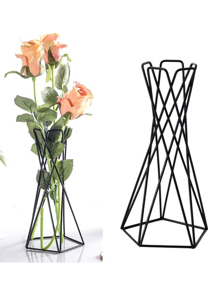 Nordic Style Vazo Çerçevesi Kapalı Masaüstü Dekoru Aksanı Için Geometrik Standı (Yurt Dışından) indirimleri